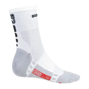 FR-C calcetín medio blanco/negro lateral