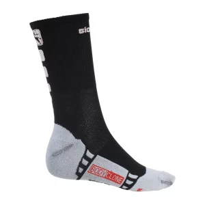 FR-C calcetín alto negro/blanco lateral