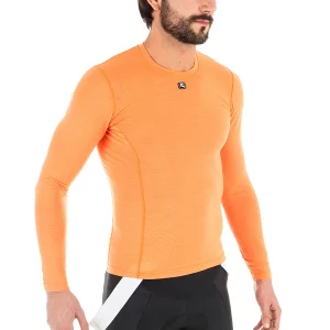 LANA camiseta interior manga larga naranja lateral