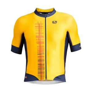 FR-C PRO GIALLO maillot amarillo/navy/naranja frontal