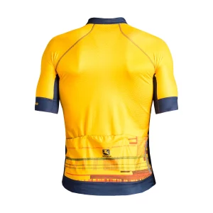 FR-C PRO GIALLO maillot amarillo/navy/naranja trasera
