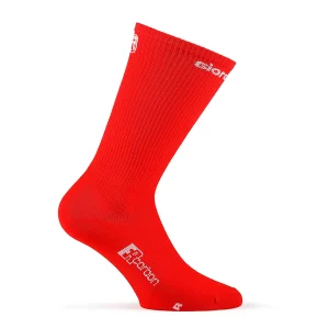 SOLID calcetín alto rojo lateral