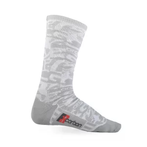 CAMO calcetín alto blanco/gris claro lateral